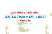 Bài 1.5 SGK Toán 9 tập 1 Kết nối tri thức